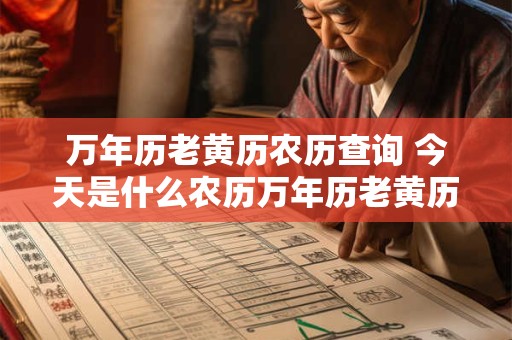万年历老黄历农历查询 今天是什么农历万年历老黄历查询