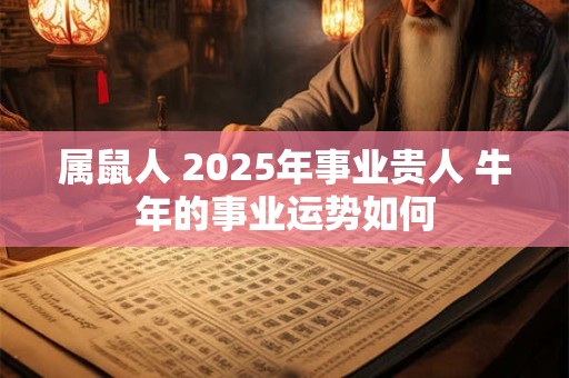 属鼠人 2025年事业贵人 牛年的事业运势如何