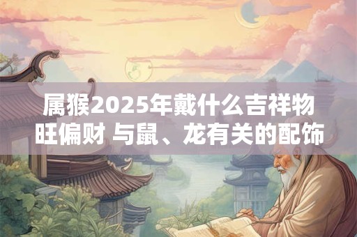属猴2025年戴什么吉祥物旺偏财 与鼠、龙有关的配饰