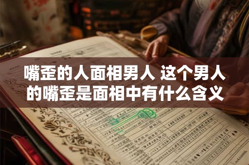 嘴歪的人面相男人 这个男人的嘴歪是面相中有什么含义吗