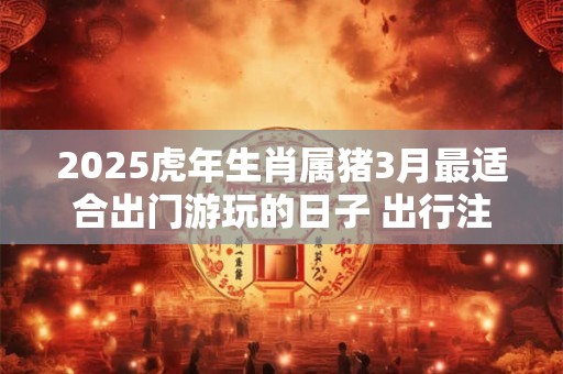 2025虎年生肖属猪3月最适合出门游玩的日子 出行注意事项