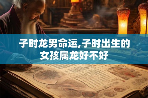 子时龙男命运,子时出生的女孩属龙好不好 子时龙男命运,子时出生的女孩属龙好不好