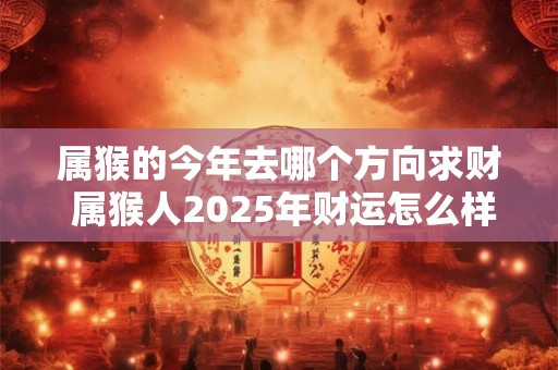 属猴的今年去哪个方向求财 属猴人2025年财运怎么样