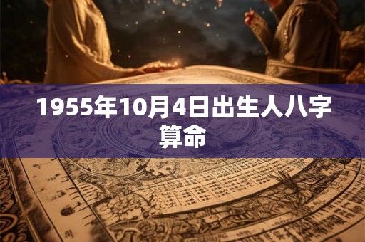 1955年10月4日出生人八字算命 1955年10月4日出生人八字算命
