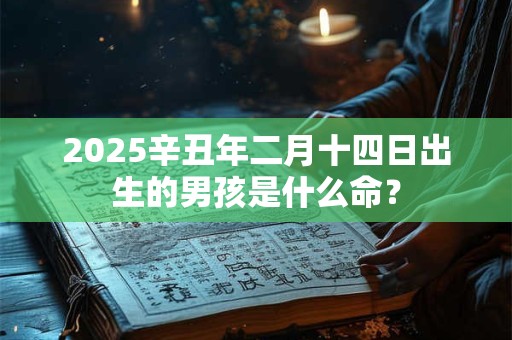 2025辛丑年二月十四日出生的男孩是什么命？