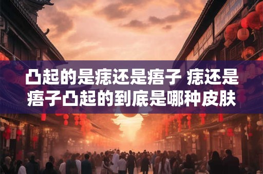 凸起的是痣还是痦子 痣还是痦子凸起的到底是哪种皮肤问题