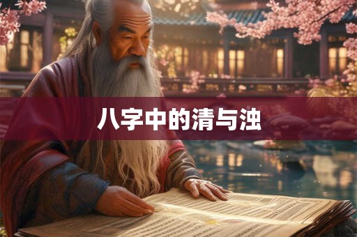 八字中的清与浊