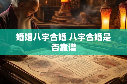 婚姻八字合婚 八字合婚是否靠谱