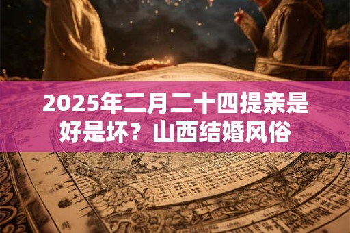2025年二月二十四提亲是好是坏?山西结婚风俗 2025年二月二十四提亲是好是坏?山西结婚风俗