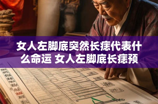 女人左脚底突然长痣代表什么命运 女人左脚底长痣预示着什么命运
