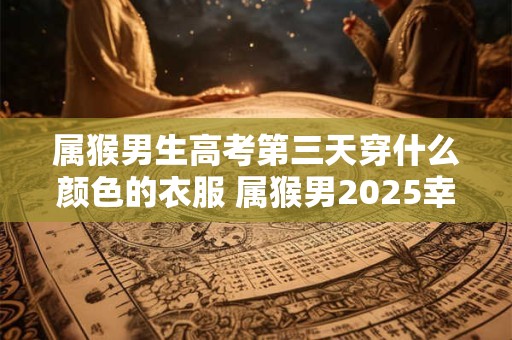 属猴男生高考第三天穿什么颜色的衣服 属猴男2025幸运色