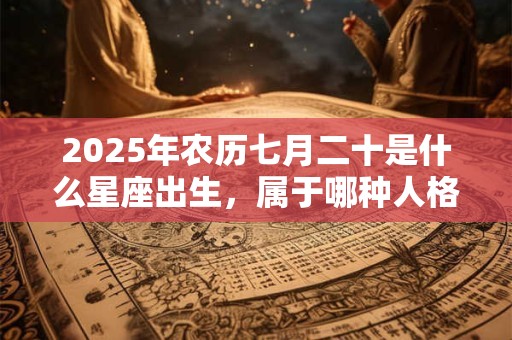 2025年农历七月二十是什么星座出生，属于哪种人格？