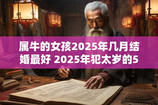 属牛的女孩2025年几月结婚最好 2025年犯太岁的5个生肖 属牛的女孩2025年几月结婚最好 2025年犯太岁的5个生肖