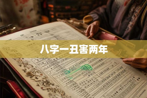 八字一丑害两年