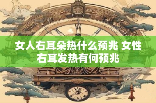 女人右耳朵热什么预兆 女性右耳发热有何预兆