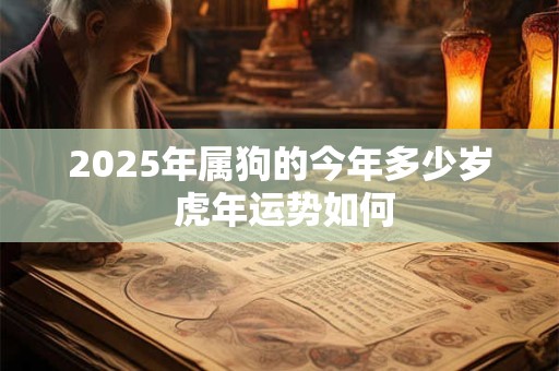 2025年属狗的今年多少岁 虎年运势如何