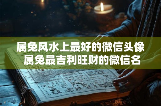 属兔风水上最好的微信头像 属兔最吉利旺财的微信名