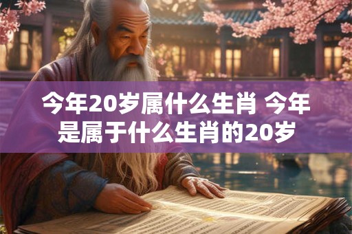 今年20岁属什么生肖 今年是属于什么生肖的20岁