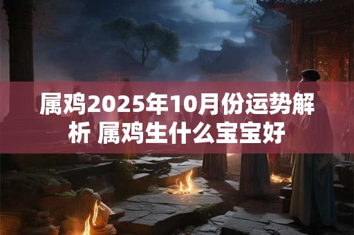 属鸡2025年10月份运势解析 属鸡生什么宝宝好