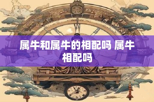 属牛和属牛的相配吗 属牛相配吗