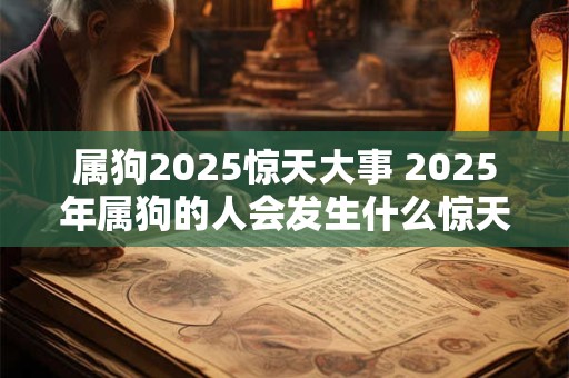 属狗2025惊天大事 2025年属狗的人会发生什么惊天大事
