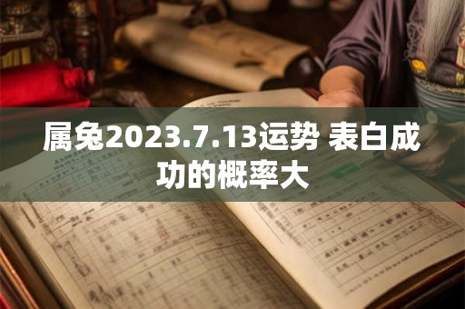 属兔2023.7.13运势 表白成功的概率大