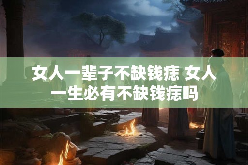女人一辈子不缺钱痣 女人一生必有不缺钱痣吗
