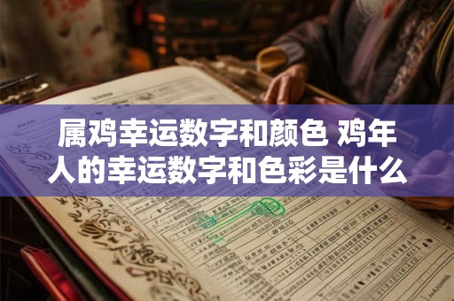 属鸡幸运数字和颜色 鸡年人的幸运数字和色彩是什么