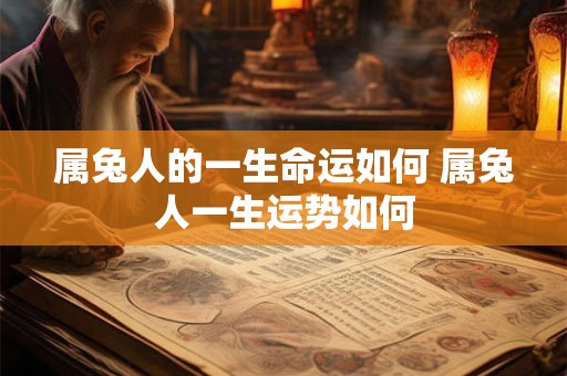 属兔人的一生命运如何 属兔人一生运势如何