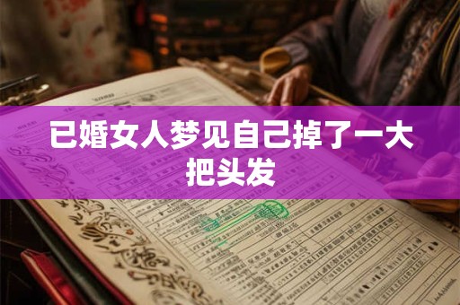 已婚女人梦见自己掉了一大把头发