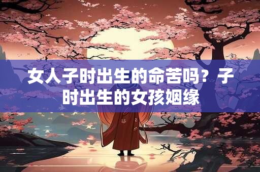 女人子时出生的命苦吗？子时出生的女孩姻缘