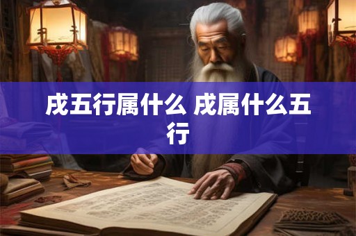戌五行属什么 戌属什么五行