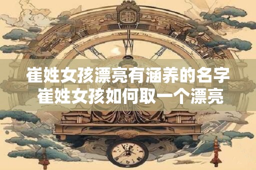 崔姓女孩漂亮有涵养的名字 崔姓女孩如何取一个漂亮有涵养的名字