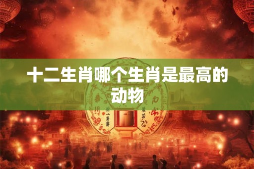 十二生肖哪个生肖是最高的动物