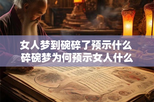 女人梦到碗碎了预示什么 碎碗梦为何预示女人什么