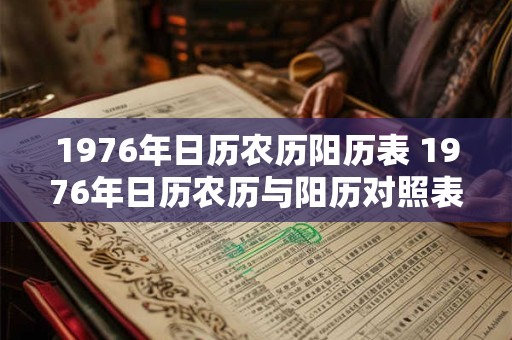 1976年日历农历阳历表 1976年日历农历与阳历对照表