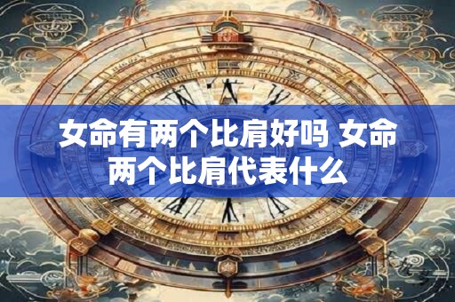 女命有两个比肩好吗 女命两个比肩代表什么