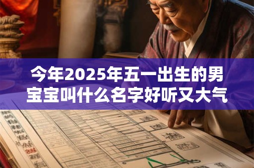 今年2025年五一出生的男宝宝叫什么名字好听又大气