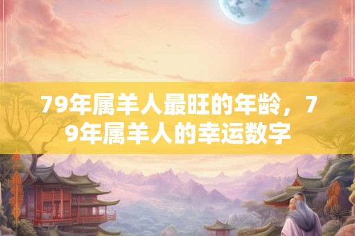 79年属羊人最旺的年龄，79年属羊人的幸运数字