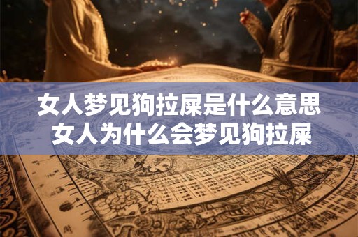 女人梦见狗拉屎是什么意思 女人为什么会梦见狗拉屎