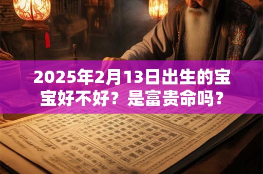 2025年2月13日出生的宝宝好不好？是富贵命吗？