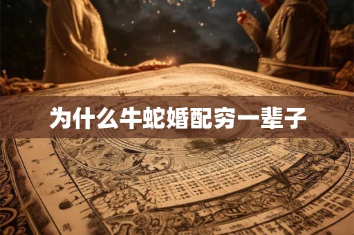 为什么牛蛇婚配穷一辈子