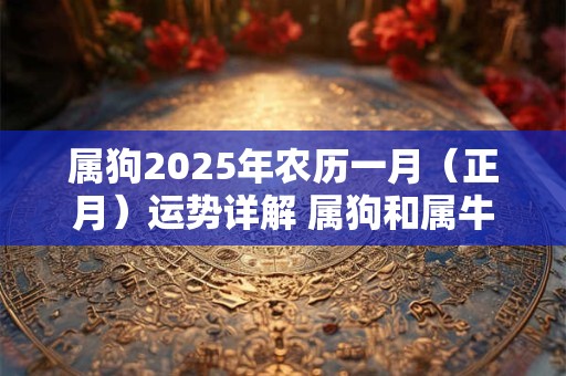 属狗2025年农历一月（正月）运势详解 属狗和属牛合不合
