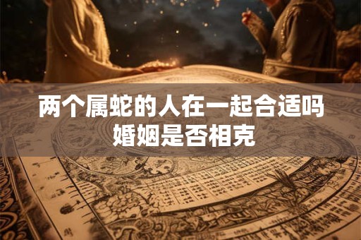 两个属蛇的人在一起合适吗 婚姻是否相克