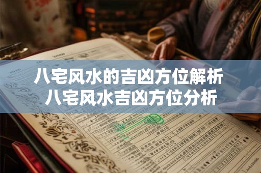八宅风水的吉凶方位解析 八宅风水吉凶方位分析