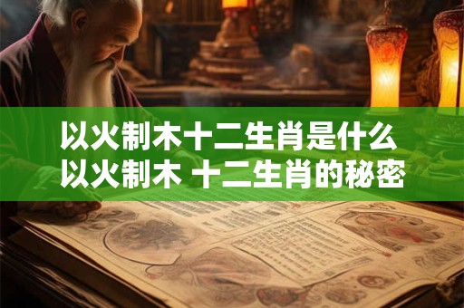 以火制木十二生肖是什么 以火制木 十二生肖的秘密武器！