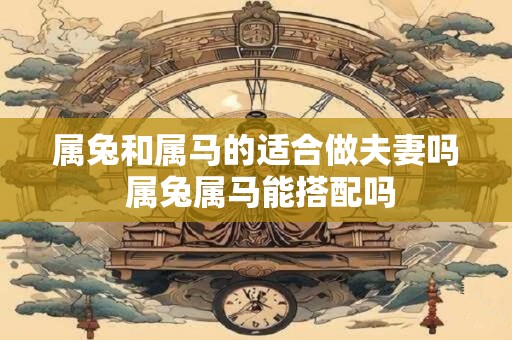 属兔和属马的适合做夫妻吗 属兔属马能搭配吗