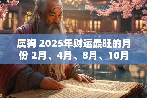 属狗 2025年财运最旺的月份 2月、4月、8月、10月