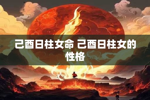己酉日柱女命 己酉日柱女的性格