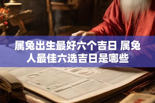 属兔出生最好六个吉日 属兔人最佳六选吉日是哪些